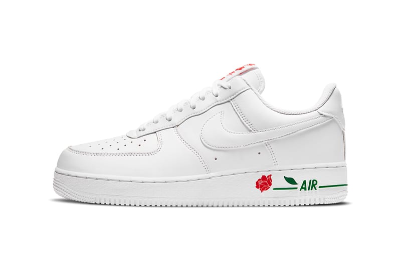 air force 1 white with roses