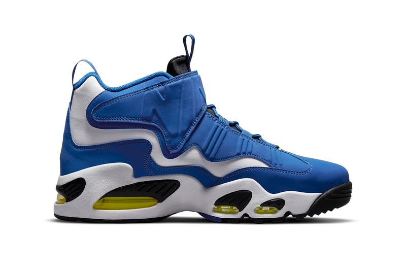 nike sportswear air ken griffey jr max 1 varsity royal white volt black dj5161 400 official release date info photos price store list buying guide