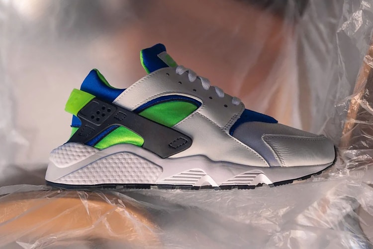 Nike's Returning Air Huarache OG "Scream Green" Receives Lush Detail Shots