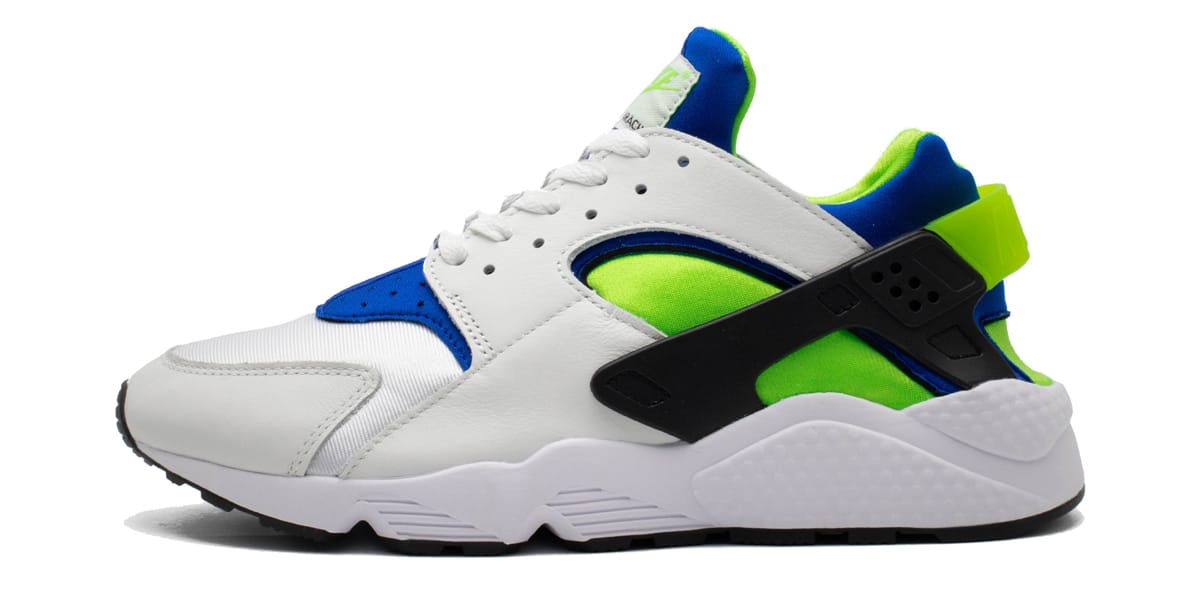 blue and green huaraches