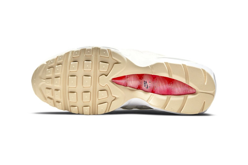 Nike Air Max 95 Sail Black Chile Red Dual Lacing System Release Info dj6903-100