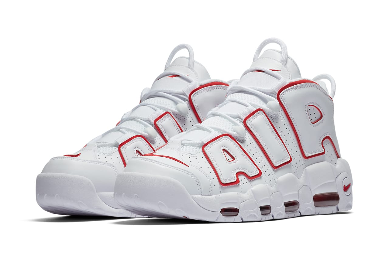 white and red nike uptempo
