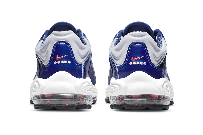 Nike Air Tuned Max Midnight Navy Dragon Red Metallic Silver DH8623 400 menswear streetwear spring summer 2021 ss21 kicks trainers runners sneakers shoes footwear info