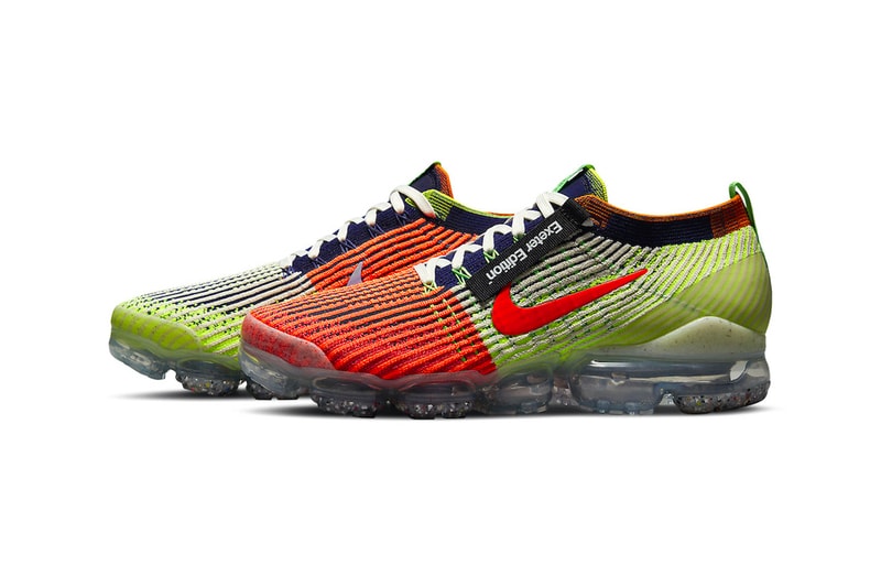 Nike Air VaporMax "Exeter Edition" Release Info sneakers kicks footwear swoosh flyknit orange lime volt dh1307-200 Exeter New Hampshire