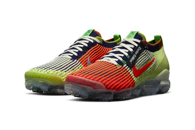 Nike Air VaporMax "Exeter Edition" Release Info sneakers kicks footwear swoosh flyknit orange lime volt dh1307-200 Exeter New Hampshire