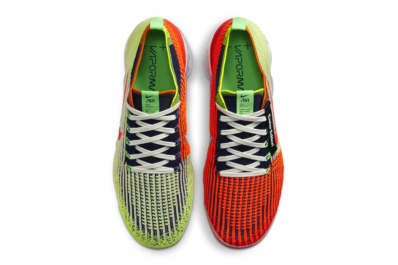 Nike Air VaporMax "Exeter Edition" Release Info sneakers kicks footwear swoosh flyknit orange lime volt dh1307-200 Exeter New Hampshire