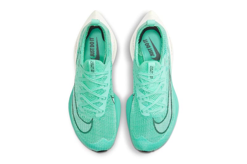 Nike Air Zoom Alphafly NEXT% Release Info sneakers footwear Mint Green cz1514-300