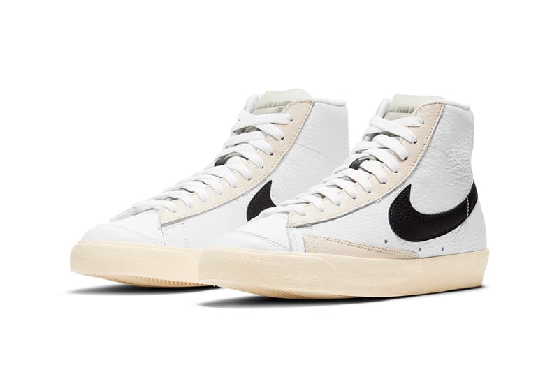 nike blazer mid 77 barcode DD6621 100 smoke grey white particle grey release info date store list buying guide price photos fenom