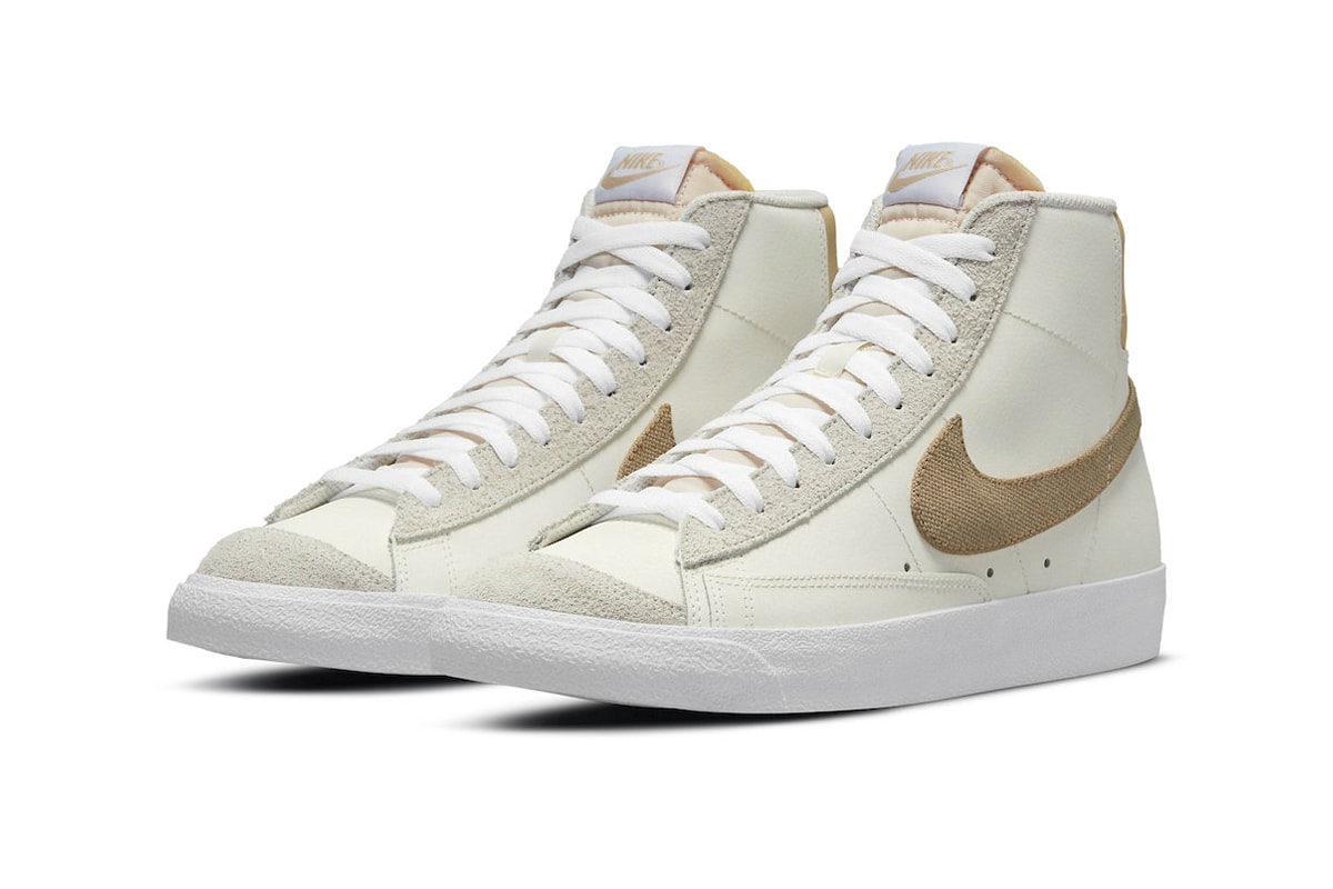 nike blazer mid 77 Cream dh4106 100 menswear streetwear kicks shoes sneakers trainers runners hi tops spring summer 2021 collection ss21 info