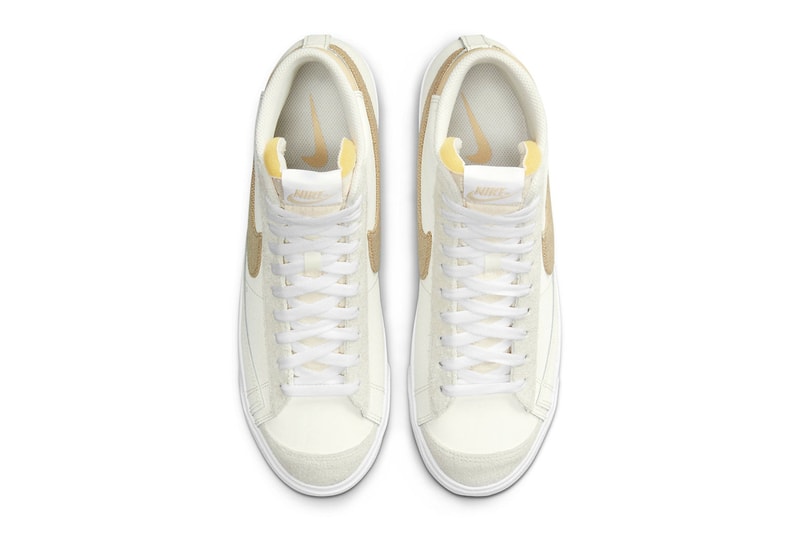 nike blazer mid 77 Cream dh4106 100 menswear streetwear kicks shoes sneakers trainers runners hi tops spring summer 2021 collection ss21 info