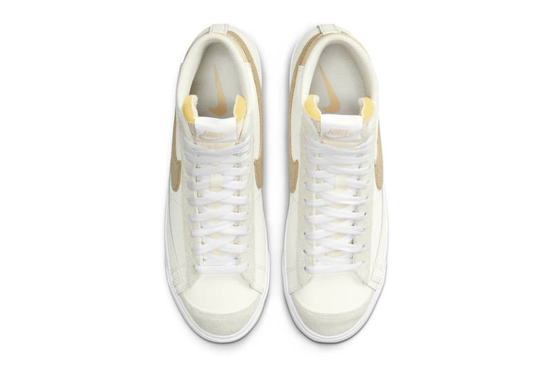 nike blazer mid 77 Cream dh4106 100 menswear streetwear kicks shoes sneakers trainers runners hi tops spring summer 2021 collection ss21 info