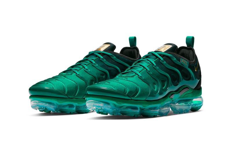 nike atlanta air max plus vapormax plus tpu lace cage pink gold mystic green black sneaker footwear trainers running upcoming city special air max 90 95 97 release info 