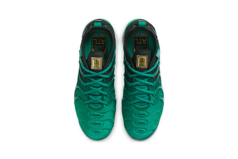 nike atlanta air max plus vapormax plus tpu lace cage pink gold mystic green black sneaker footwear trainers running upcoming city special air max 90 95 97 release info 