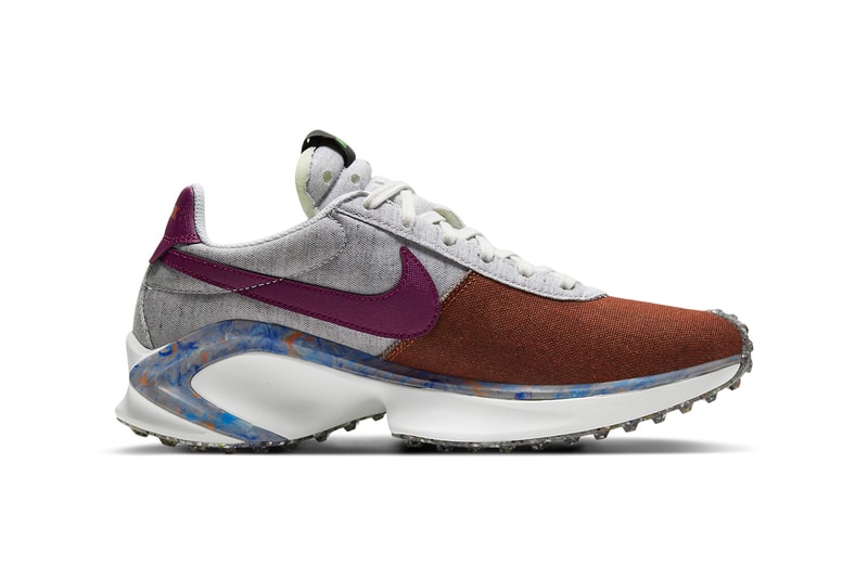 nike d ms x waffle regrind team orange sci fi purple photon gray fan white light green CW6914 800 official release date info photos price store list buying guide
