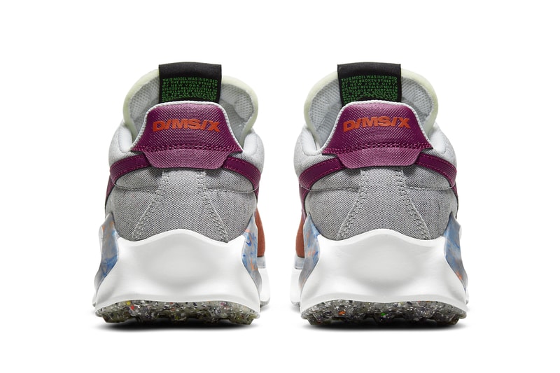 nike d ms x waffle regrind team orange sci fi purple photon gray fan white light green CW6914 800 official release date info photos price store list buying guide