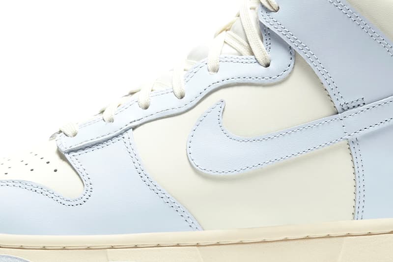 Nike Dunk High "Football Grey" Release Information Drop Date Closer Look Footwear Sneakers Basketball OG Shoe Swoosh Women's Sizing DD1869-102 Hoops Premium Leather