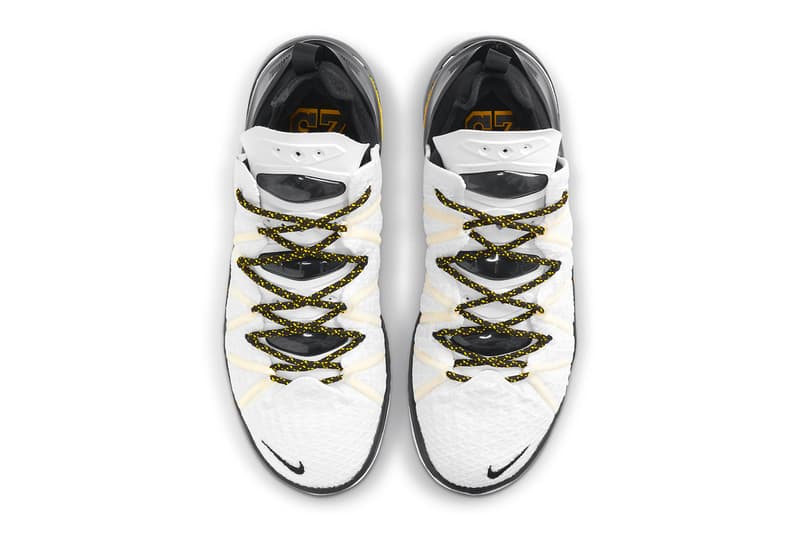 Nike LeBron 18 Home Official Look Release Info cq9283-100 Buy Price Los Angeles Lakers