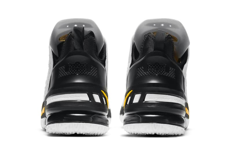 Nike LeBron 18 Home Official Look Release Info cq9283-100 Buy Price Los Angeles Lakers