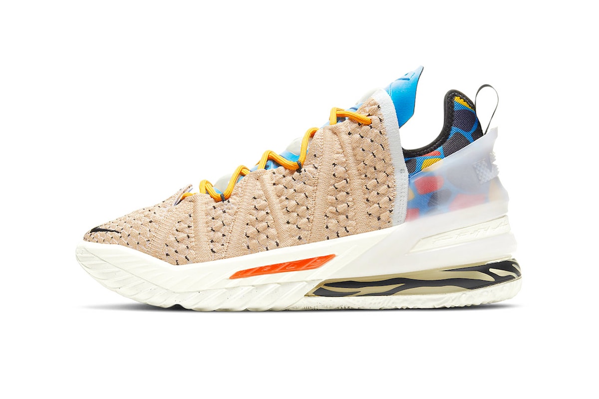 Nike LeBron 18 Multi Color cw3156 900 menswear streetwear animal prints king james basketball signature shoe footwear sneakers trainers runners kicks ss21 spring summer 2021 collection