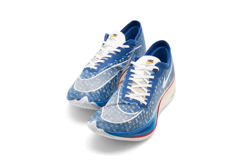 Nike ZoomX Vaporfly NEXT% "Game Royal/White" Blue Ribbon Sports Design Theme Running Shoe Sneaker Release Information Swoosh Bill Bowerman Phil Knight See-Through Vaporweave 