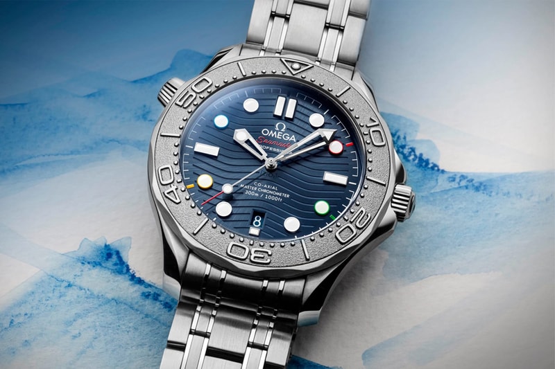 omega beijing 2022 winter olympics seamaster diver 300m titanium bezel rings sports event 