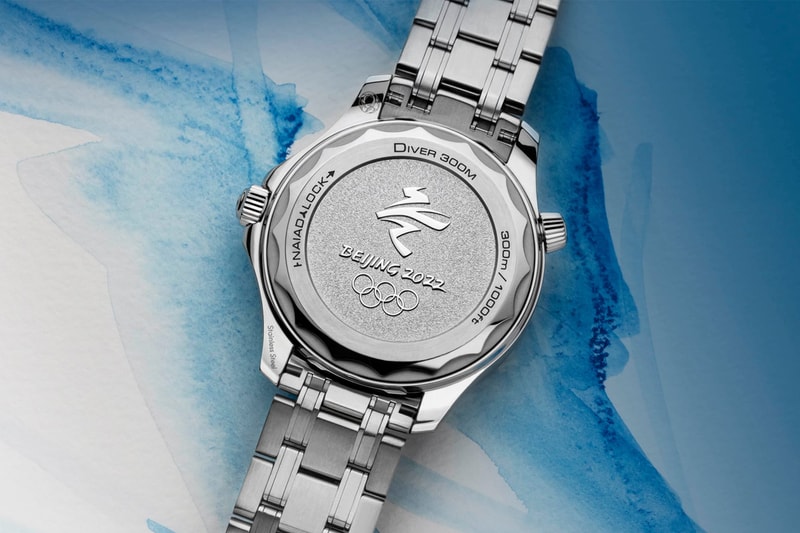 omega beijing 2022 winter olympics seamaster diver 300m titanium bezel rings sports event 