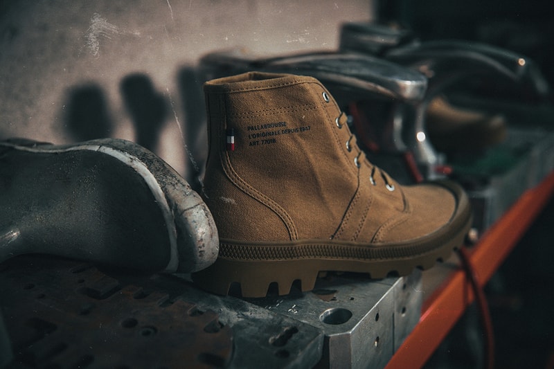 Palladium PALLABROUSSE Heritage Boot french foreign legion archive world war II sneakers footwear shoes boots terrain expedition explorer geologist army outdoor protection canvas rubber tire gusset tongue 