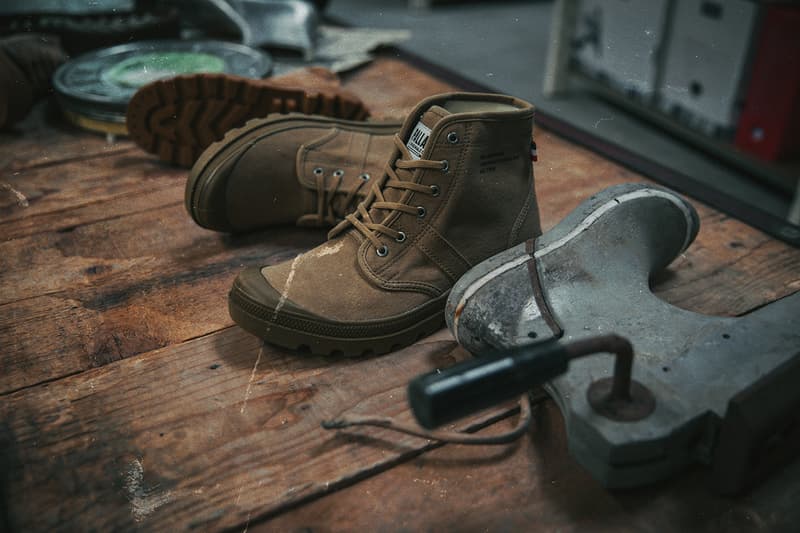Palladium PALLABROUSSE Heritage Boot french foreign legion archive world war II sneakers footwear shoes boots terrain expedition explorer geologist army outdoor protection canvas rubber tire gusset tongue