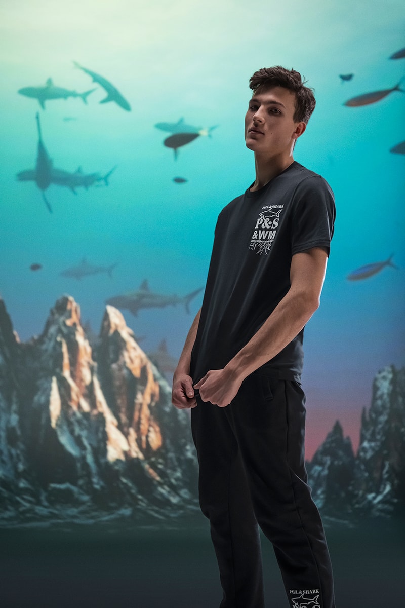 paul and shark white mountaineering jacket fashion t-shirt sweater pants streetwear durable lookbook aw21 japanese italian hiking outdoors high funtionality performance gear