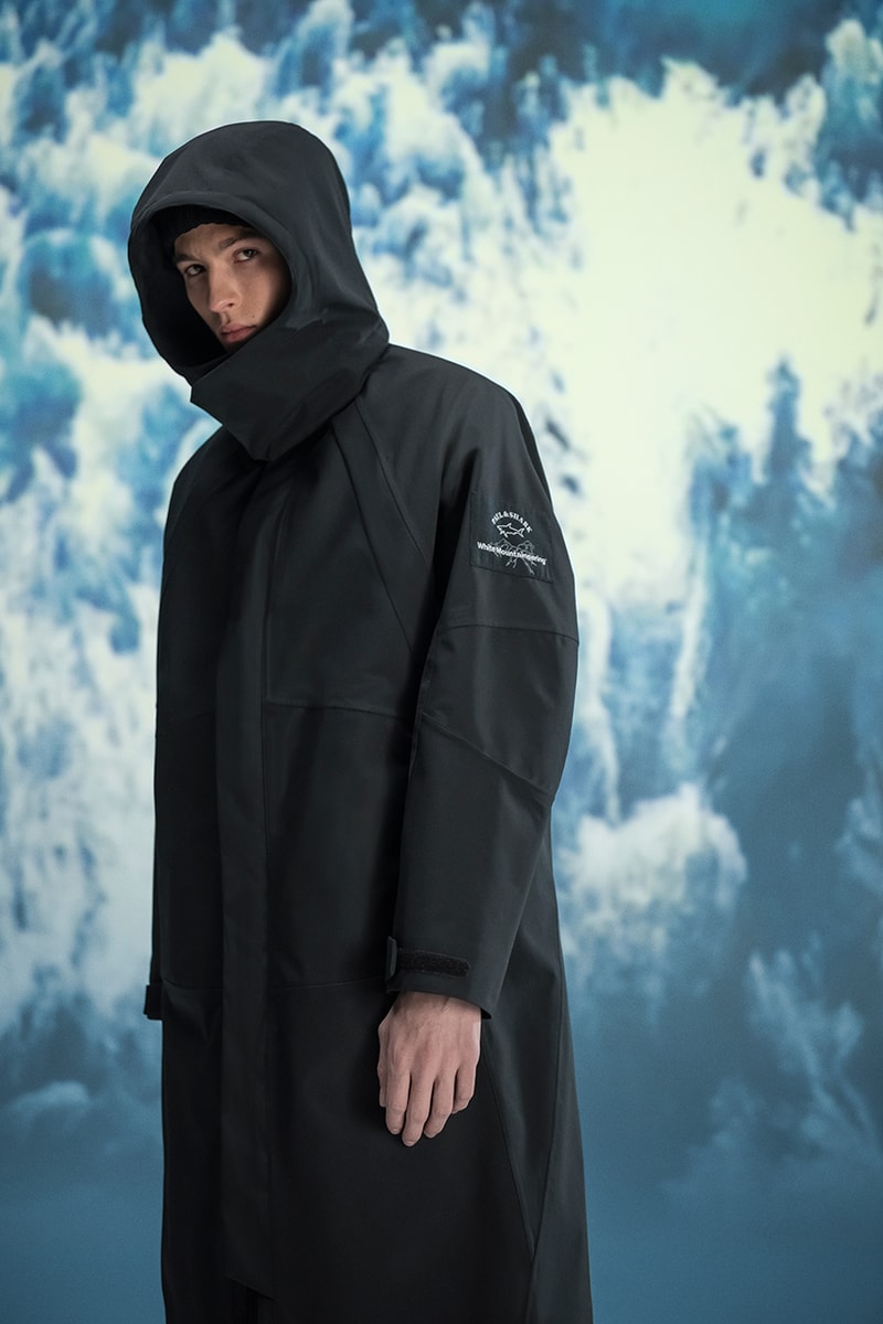 paul and shark white mountaineering jacket fashion t-shirt sweater pants streetwear durable lookbook aw21 japanese italian hiking outdoors high funtionality performance gear