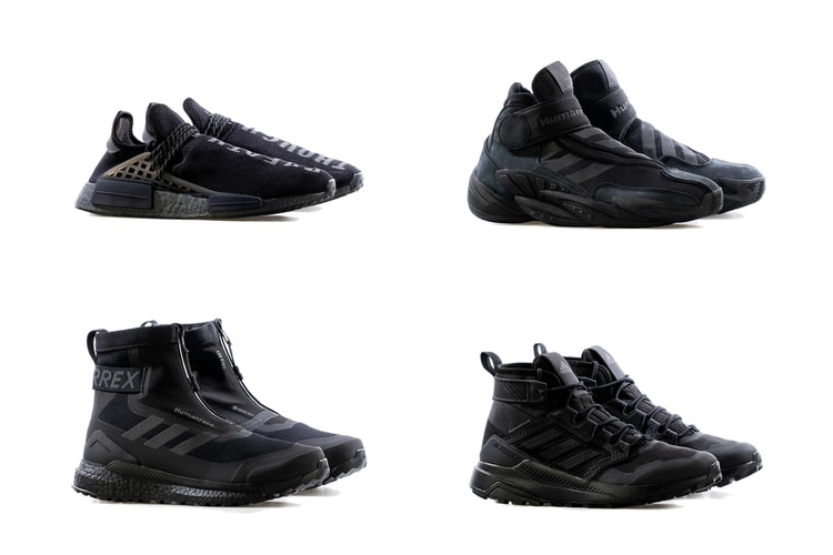 Pharrell and adidas Add Four More Silhouettes To the Expansive "Triple Black" Collection