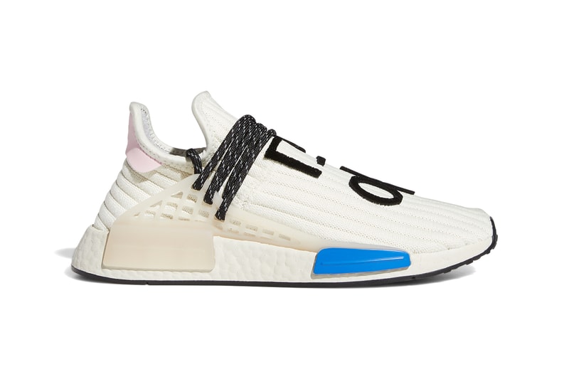 pharrell adidas nmd hu cream light pink blue Q46454 release date photos store list buying guide autonomous robot 