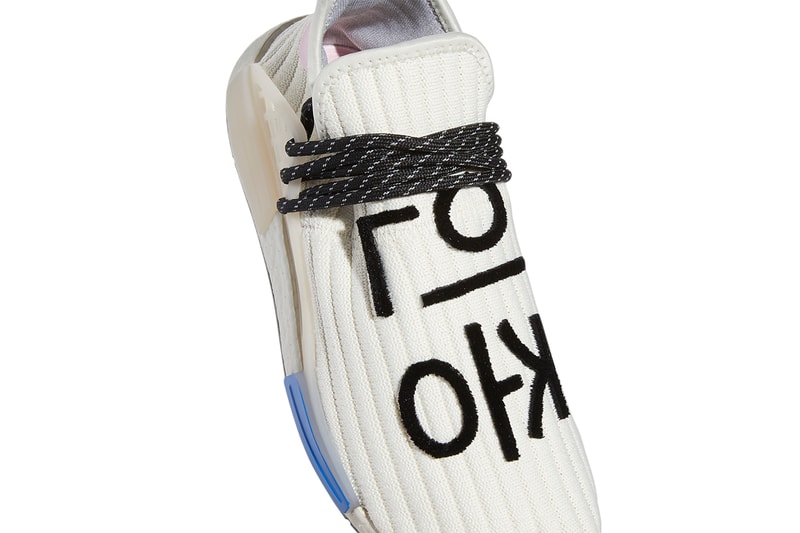 pharrell adidas nmd hu cream light pink blue Q46454 release date photos store list buying guide autonomous robot 