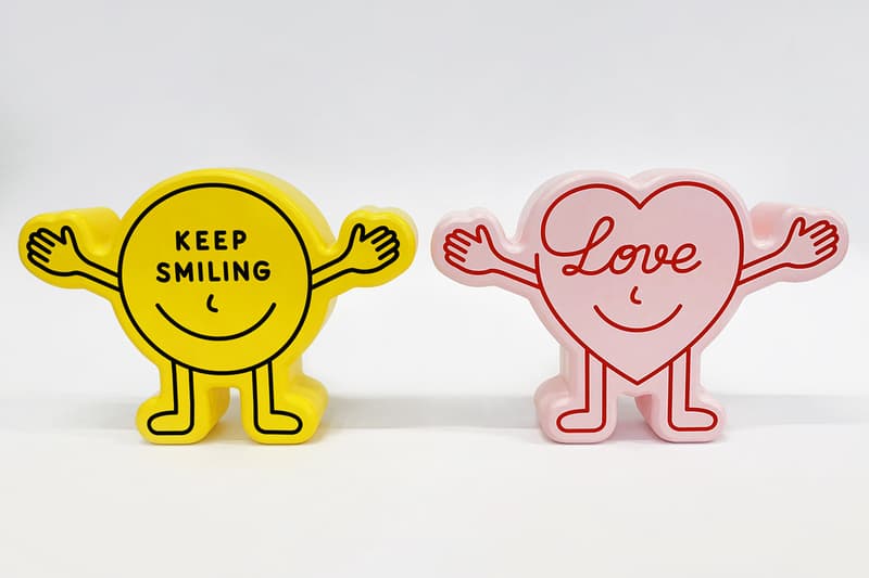 pieter ceizer woody sculptures valentines day yellow pink keep smiling love official release date info photos price store list buying guide