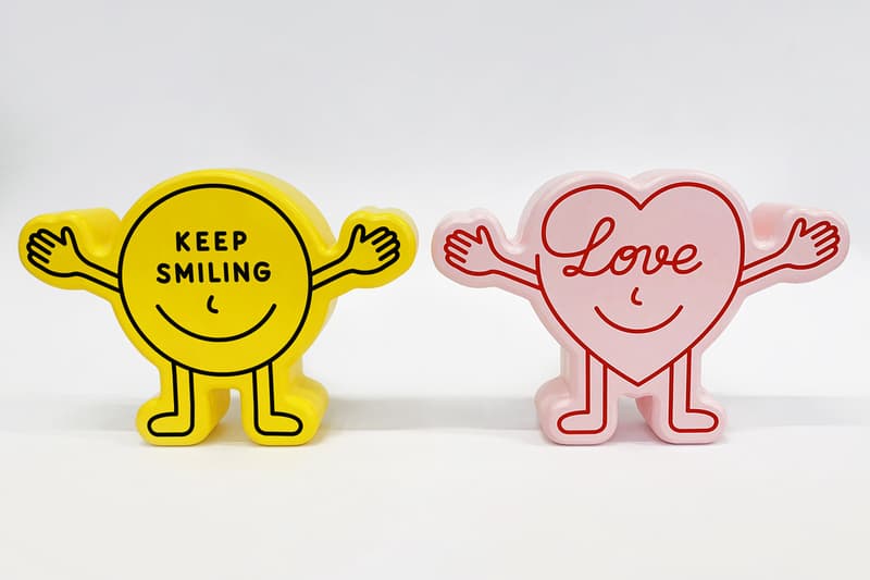 pieter ceizer woody sculptures valentines day yellow pink keep smiling love official release date info photos price store list buying guide