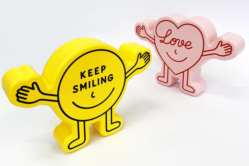 pieter ceizer woody sculptures valentines day yellow pink keep smiling love official release date info photos price store list buying guide