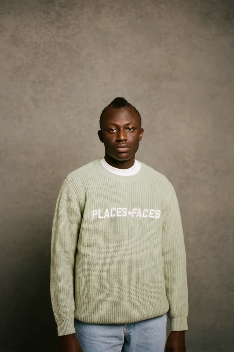 Places+Faces First 2021 Drop Release Collection Launch Lookbooks Fashion Spring Summer Fall Winter 21 Streetstyle Places Plus Faces P+F Logo Knitted Wear Parka Ciesa Truman Show 