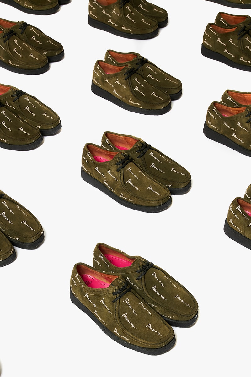 pleasures alex james padmore and barnes clarks wallabee p204 floral olive release details