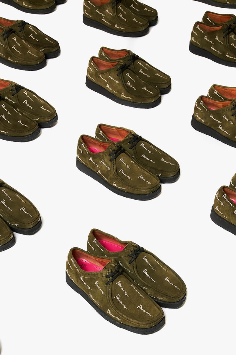 pleasures alex james padmore and barnes clarks wallabee p204 floral olive release details