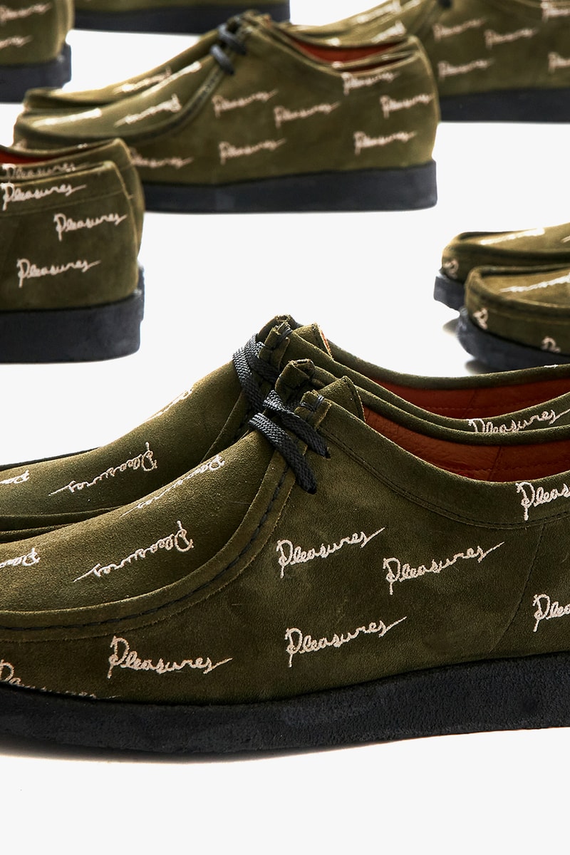 pleasures alex james padmore and barnes clarks wallabee p204 floral olive release details