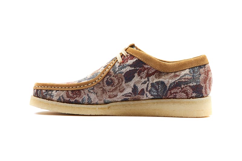 pleasures alex james padmore and barnes clarks wallabee p204 floral olive release details