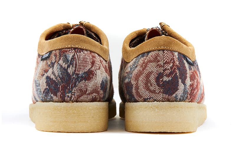pleasures alex james padmore and barnes clarks wallabee p204 floral olive release details