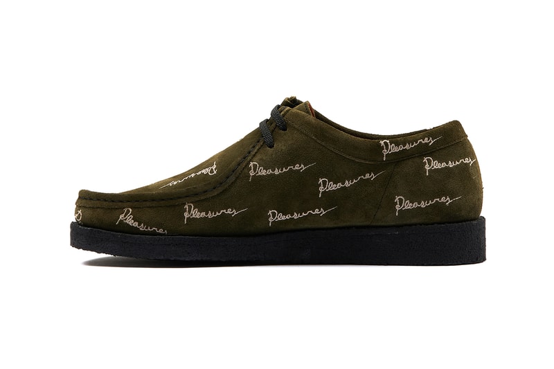 pleasures alex james padmore and barnes clarks wallabee p204 floral olive release details