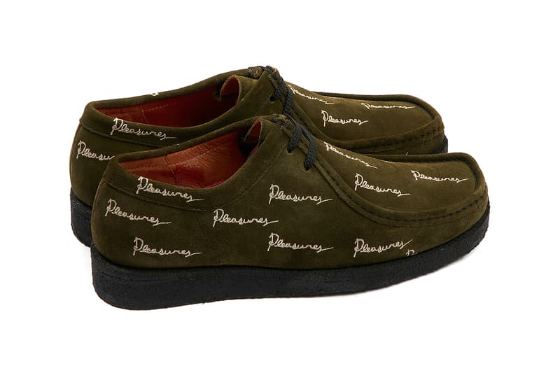 pleasures alex james padmore and barnes clarks wallabee p204 floral olive release details