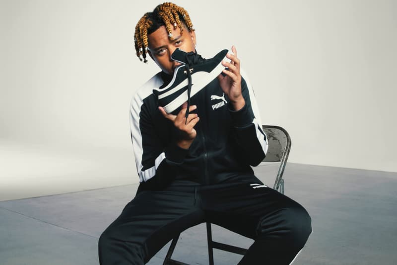PUMA Suede XXI 2021 Edition Classic Retro Sneaker Release Information Lauren London LaMelo Ball YBN Cordae Campaign Low Top Suede Uppers Rubber Classic Gold Foil OG