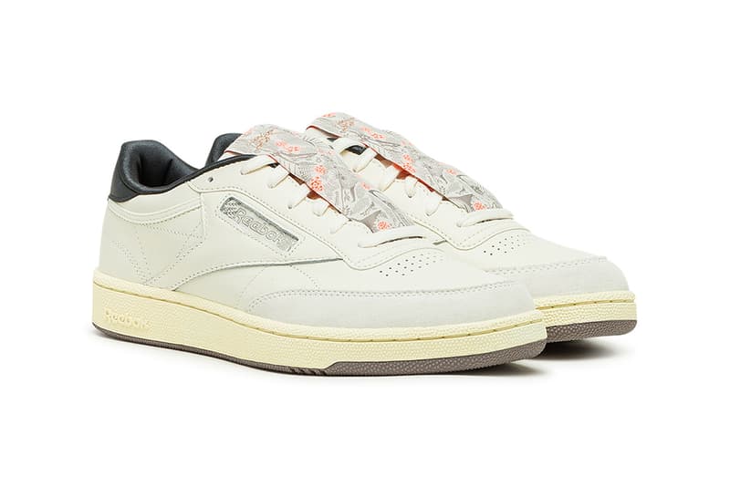 Reebok Club C 85 Chinese New Year Classic White Pale Yellow Golden Bronze FY7510 CNY 2021 Year of the Ox Sun Moon Classic Sneaker Release Information Drop Date Closer First Look