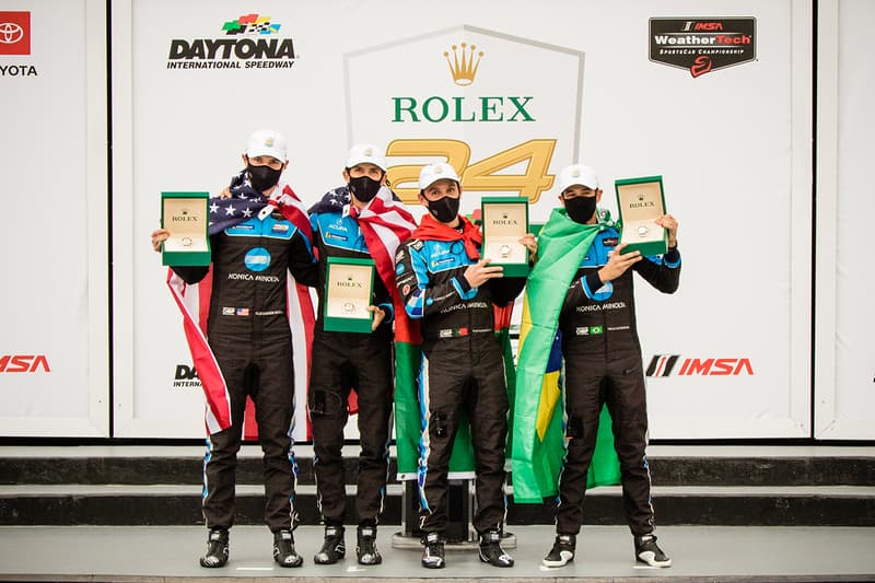 Winners of Rolex 24 at Daytona Race Presented With Commemorative Daytona Chronographs