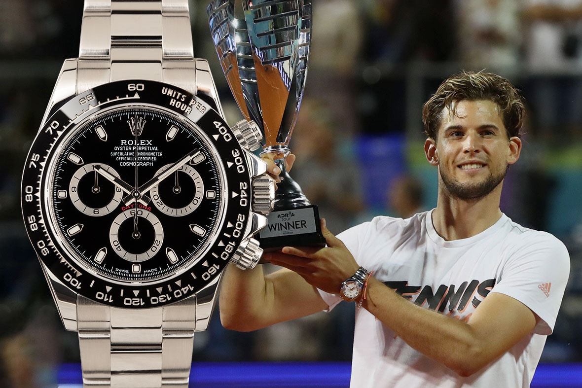 Rolex Tennis on court players wrist check round up Rafael Nadal  ATP Roger Federer Karen Khachanov Dominic Thiem Garbiñe muguruza Potro Stefanos Tsitsipas wrist watches sports Grand Slam Naomi Osaka 