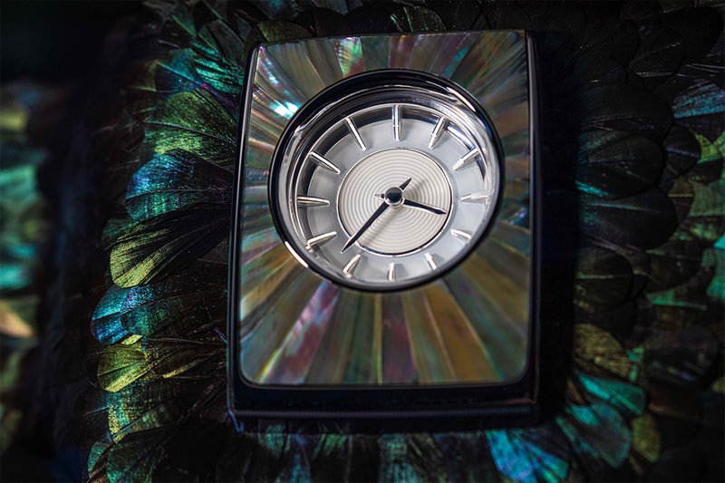 rolls royce nature squared abu dhabi phantom gallery bespoke custom bird tail feathers iridescent opulence special edition