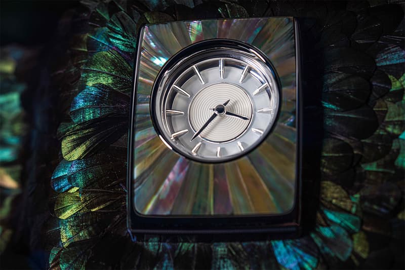 rolls royce nature squared abu dhabi phantom gallery bespoke custom bird tail feathers iridescent opulence special edition